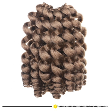 20 strands 8" 80g Jumpy Wand Curl Ombre Braiding Hair Synthetic Crochet Hair Extension  Bounce Crochet Hair Wand Curl
